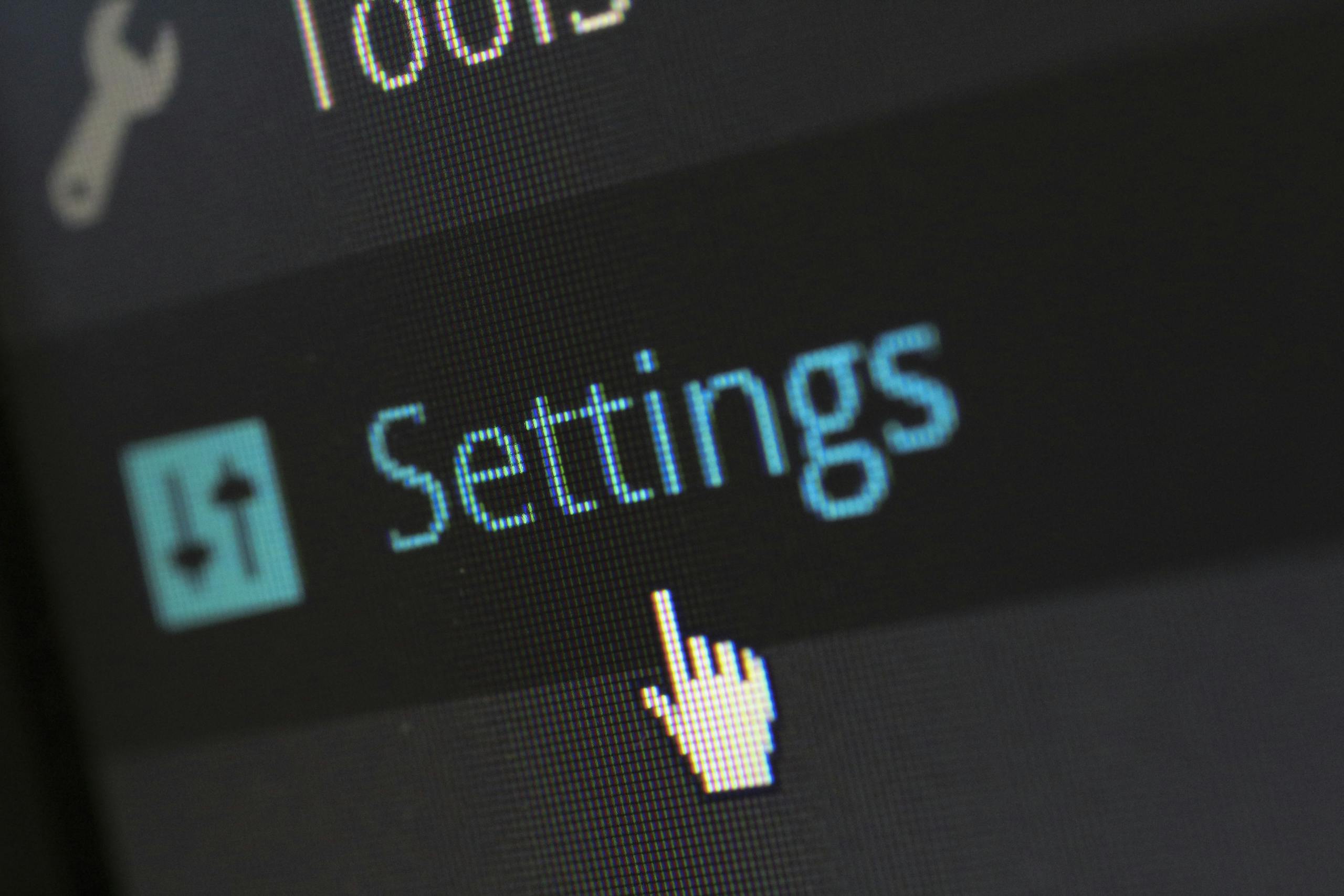 wordpress settings
